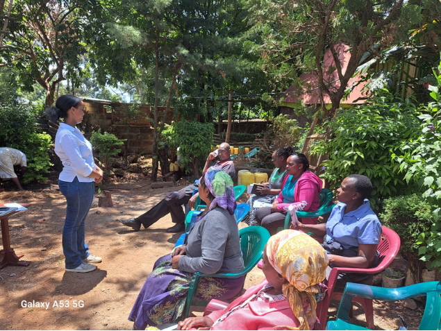 Founder with Farmer Community, Muguga Ward